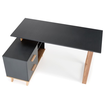 Písací stôl SIRGAU XL dub wotan/antracitová 6