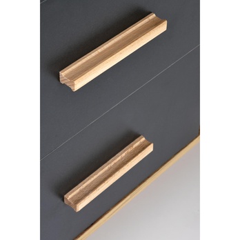 Písací stôl SIRGAU XL dub wotan/antracitová 8