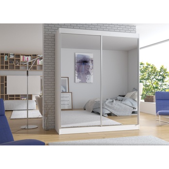 Šatníková skriňa SIRIN biela 3