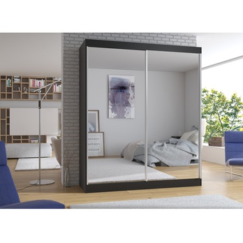 Šatníková skriňa SIRIN čierna 3