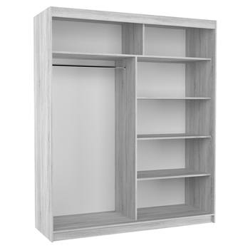 Šatníková skriňa SIRIN čierna 2