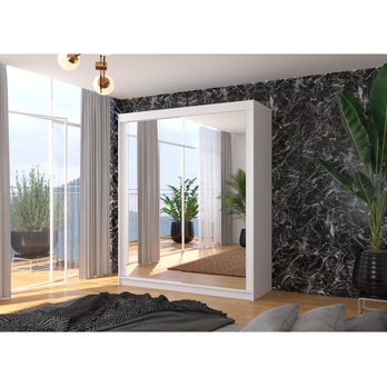 Šatníková skriňa SIRIN biela 1