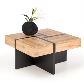 Konferenčný stolík SIVALLO dub craft/čierna 1