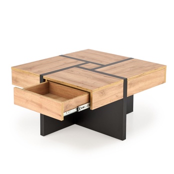 Konferenčný stolík SIVALLO dub craft/čierna 3