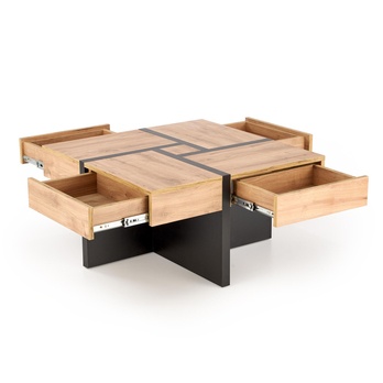 Konferenčný stolík SIVALLO dub craft/čierna 4