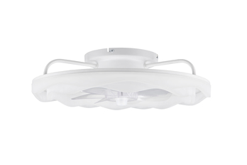 Stropné LED svietidlo s ventilátorom SKAULO biela 3