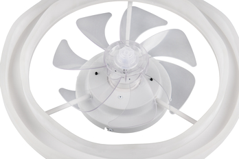 Stropné LED svietidlo s ventilátorom SKAULO biela 5