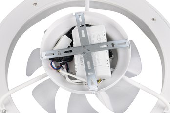 Stropné LED svietidlo s ventilátorom SKAULO biela 7