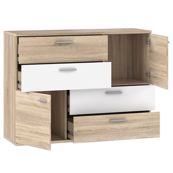 Komoda SKIVE dub sonoma/biela 2