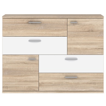 Komoda SKIVE dub sonoma/biela 3