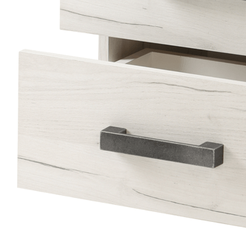 Nočný stolík  SKYE dub biely/dub sivý 4