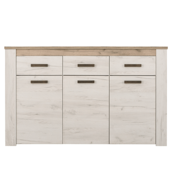 Komoda SKYE dub biely/dub sivý 3