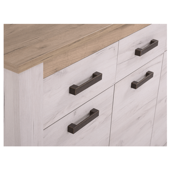 Komoda SKYE dub biely/dub sivý 4