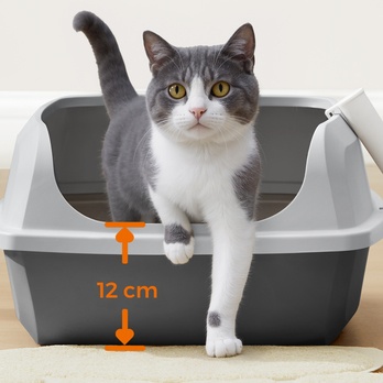 Mačacia toaleta SLATE sivá 3