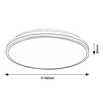 Stropné kúpeľňové svietidlo SLAVA zlatá/biela 7