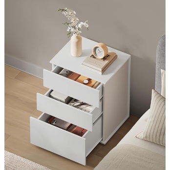 Nočný stolík SLEEKLY biela 2