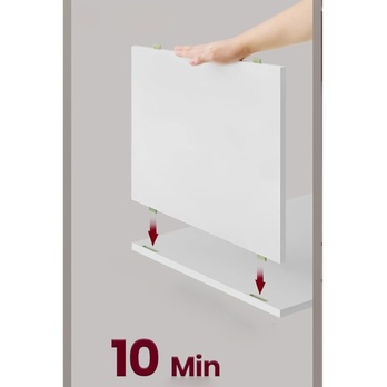 Nočný stolík SLEEKLY biela 3