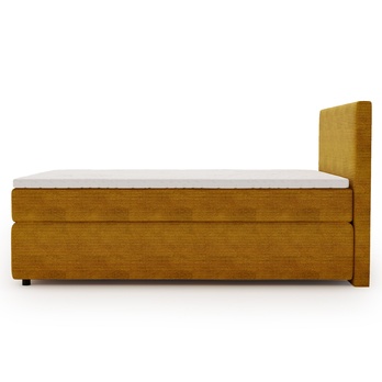 Posteľ s matracom a topperom SLEEP NEW horčicová, 140x200 cm 2