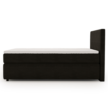 Posteľ s matracom a topperom SLEEP NEW čierna, 140x200 cm 2