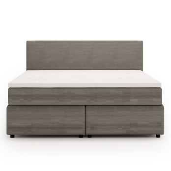 Posteľ s matracom a topperom SLEEP NEW sivá, 160x200 cm 2