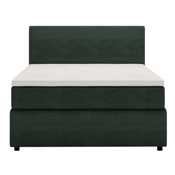 Posteľ s matracom a topperom SLEEP NEW tmavozelená, 140x200 cm 1
