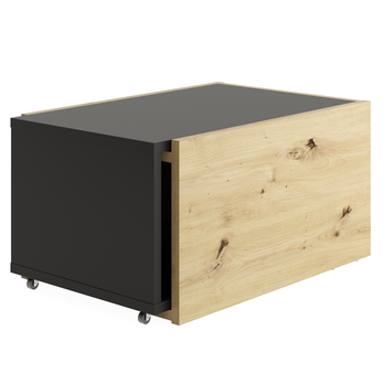 Konferenčný stolík SLIDE 1 dub artisan/čierna 2