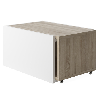 Konferenčný stolík SLIDE 1 dub artisan/biela 2