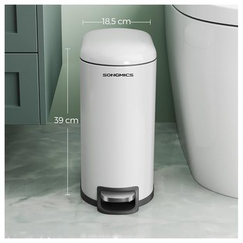 Odpadkový kôš SLIM biela, 10 l 3