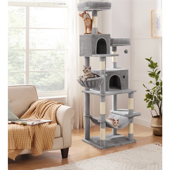 Mačacie škrabadlo SLIMTOWER sivá/biela 1