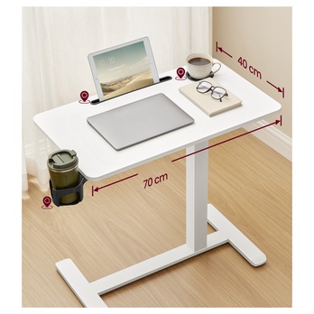 Mobilný pracovný stôl SLOT 2 biela 4