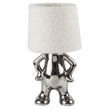 Stolná lampa SMURFY krémová/strieborná 2