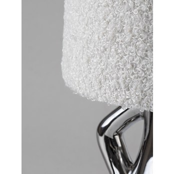 Stolná lampa SMURFY krémová/strieborná 4