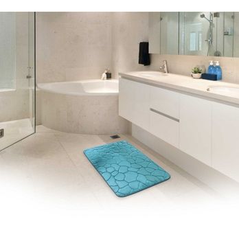 Kúpeľňová predložka SOFT 8 tyrkysová, 50x80 cm 1