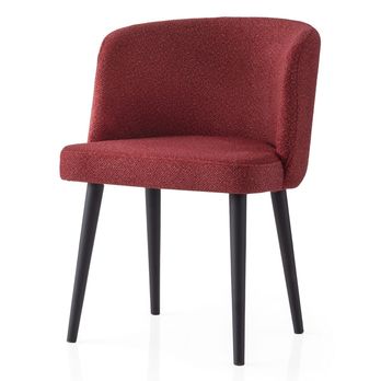 Jedálenská stolička SOFT červená/čierna, sada 4 ks 1