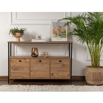 Komoda SOLACE borovica atlantic/čierna 4