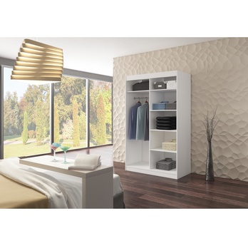 Šatníková skriňa SOLAL biela 2