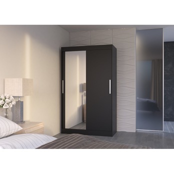 Šatníková skriňa SOLAL čierna 3