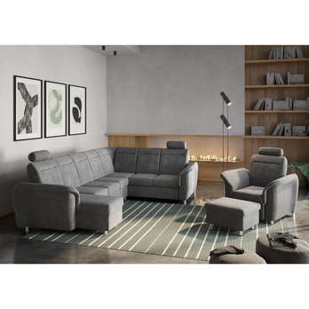 Kreslo SOLANO sivohnedá 1