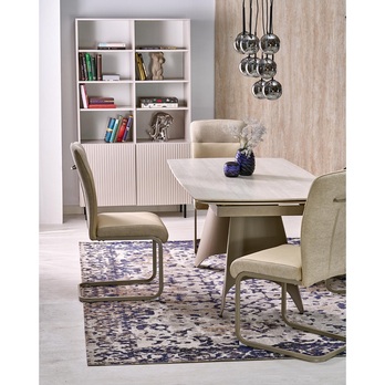 Jedálenský stôl SOLAX travertín/kašmírová 10