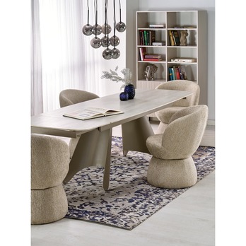 Jedálenský stôl SOLAX travertín/kašmírová 11