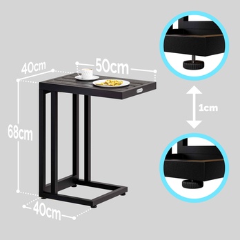 Prístavný stolík SOLED čierna 9