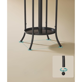 Stojanový vešiak SOLID čierna 3