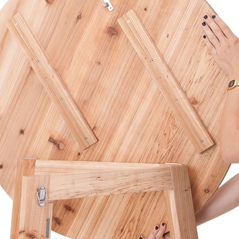 Skladací barový stôl SOLID prírodná 3