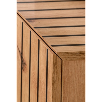 Obývacia stena SOLO dub artisan/čierna 1