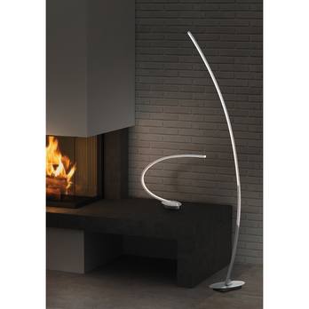 Stojacia LED lampa SOLO brúsený hliník 1