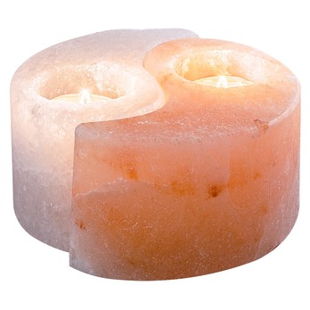 Soľná lampa SOLUNA oranžová/biela 3