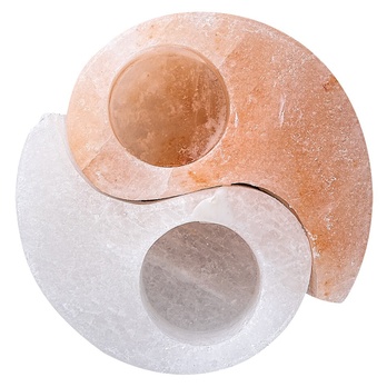 Soľná lampa SOLUNA oranžová/biela 4