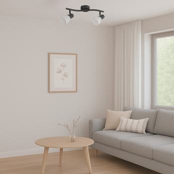 Bodové svietidlo SOMA 2 čierna/biela 1