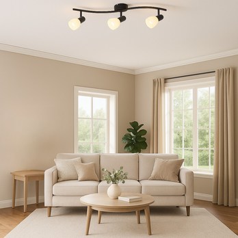 Bodové svietidlo SOMA 3 čierna/biela 1