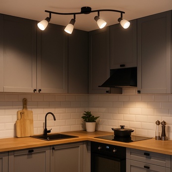 Bodové svietidlo SOMA čierna/biela 1